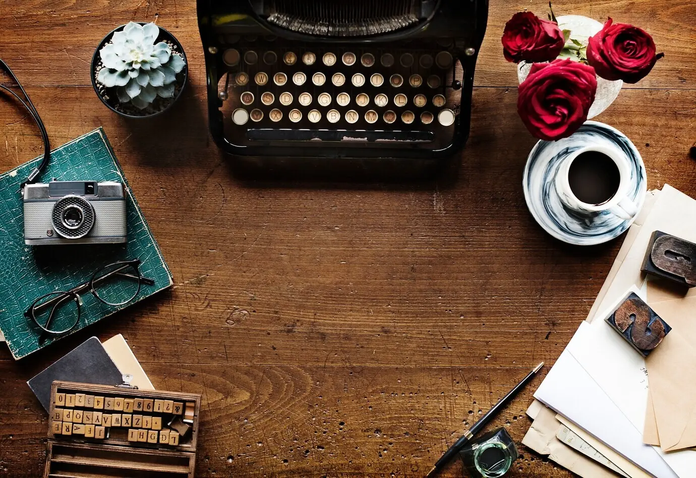 Retro-Schreibmaschine im alten Stil